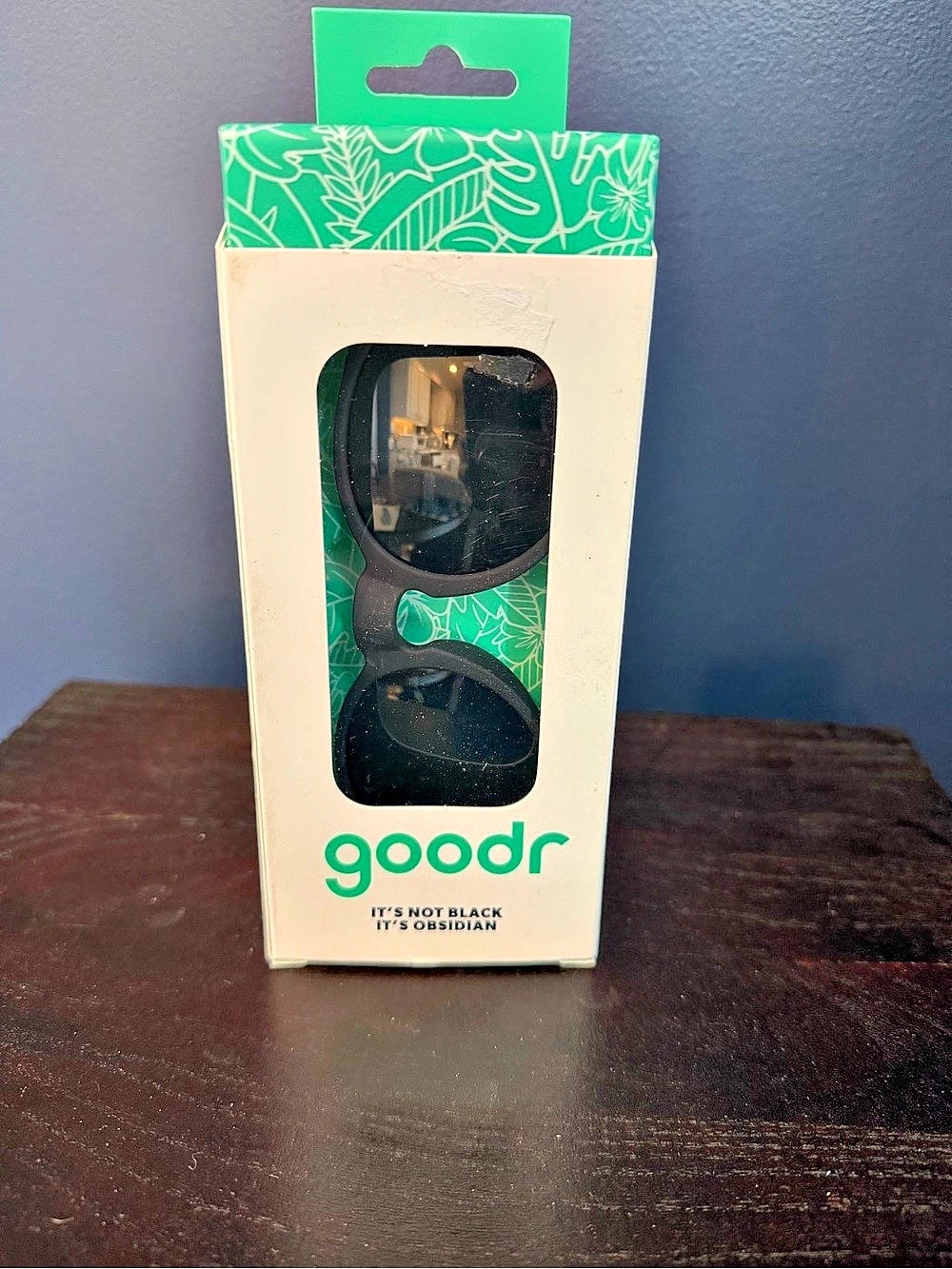 goodr Circle G’s - IT'S NOT BLACK IT'S OBSIDIAN - Black Sunglasses